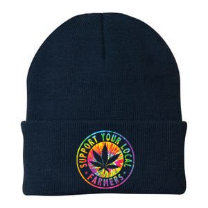 Support Your Local Weed Farmers Cannabis Marijuana Grower Knit Cap Winter Beanie