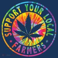 Support Your Local Weed Farmers Cannabis Marijuana Grower Flatbill Hat