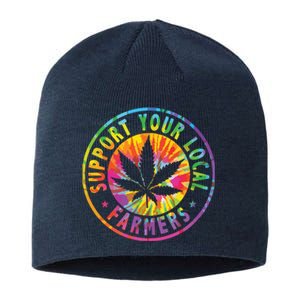 Support Your Local Weed Farmers Cannabis Marijuana Grower Sustainable Beanie