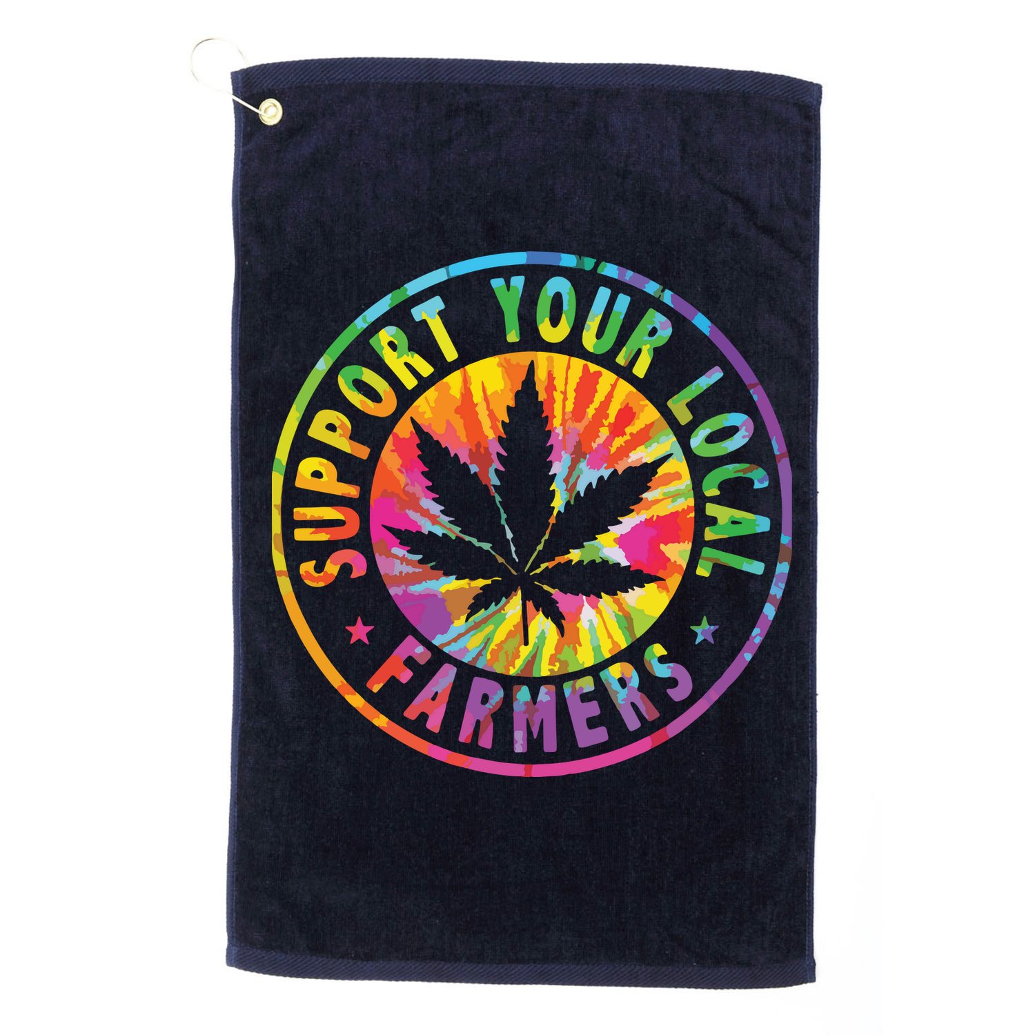 Support Your Local Weed Farmers Cannabis Marijuana Grower Golf Towel