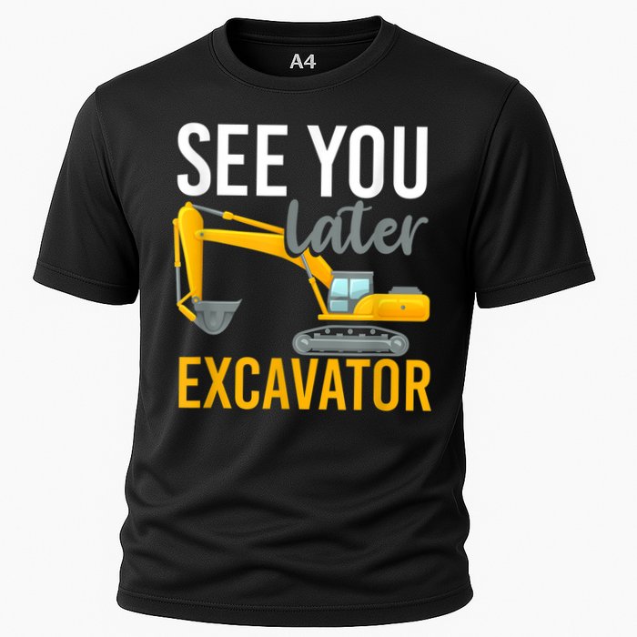 See You Later Excavator Cooling Performance Crew T-Shirt