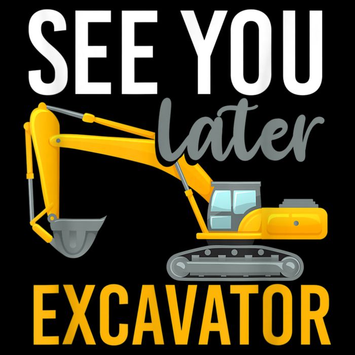 See You Later Excavator Sustainable Bucket Hat