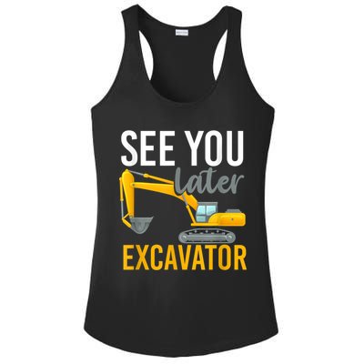 See You Later Excavator Ladies PosiCharge Competitor Racerback Tank