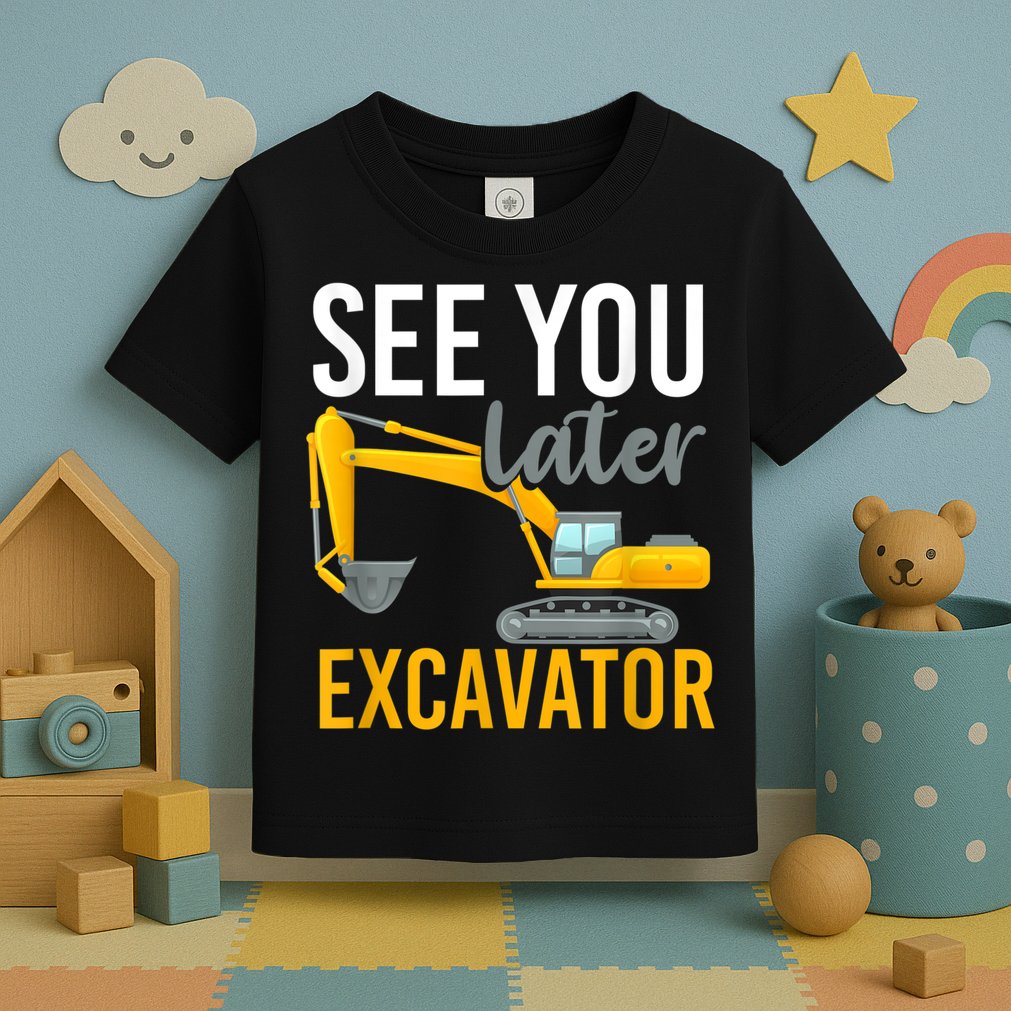 See You Later Excavator Toddler T-Shirt