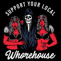 Support Your Local Whorehouse Funny Meme 7-Panel Snapback Hat