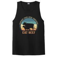 Support Your Local Ranchers Eat Beef PosiCharge Competitor Tank