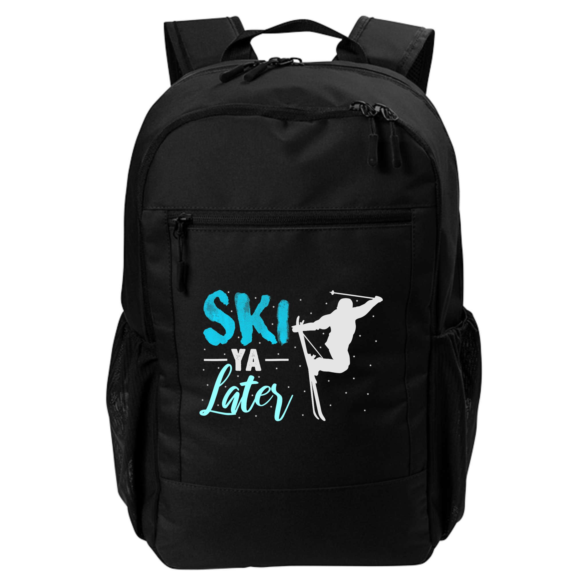 Ski Ya Later Winter Sports Snow Lover Skiing Backpack