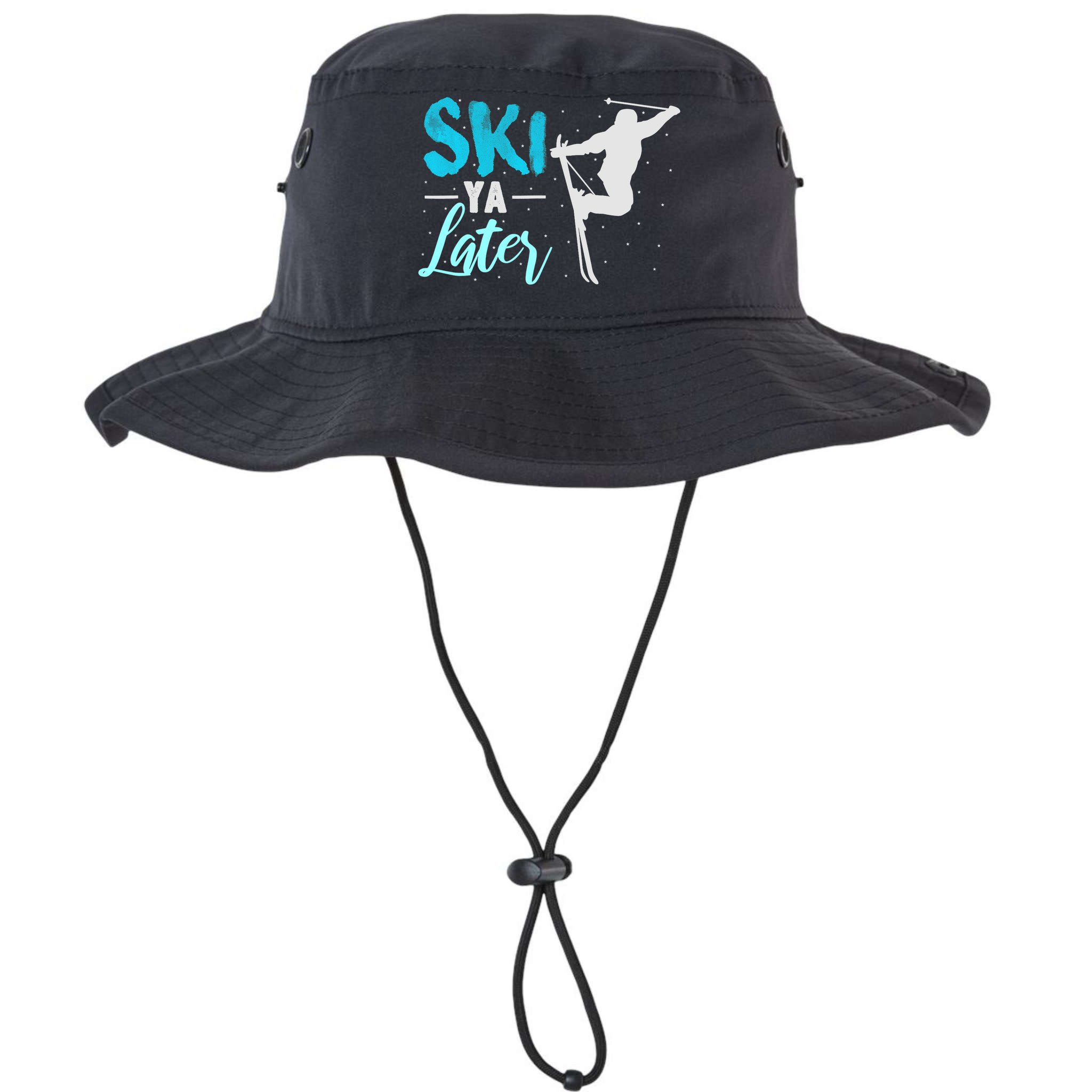 Ski Ya Later Winter Sports Snow Lover Skiing Bucket Hat