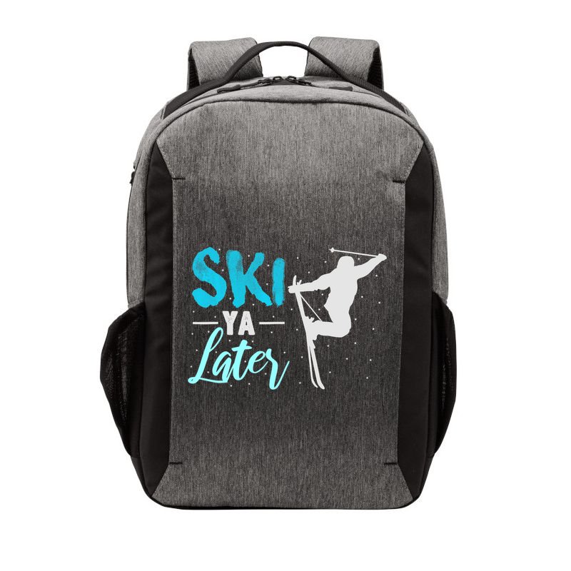 Ski Ya Later Winter Sports Snow Lover Skiing Vector Backpack