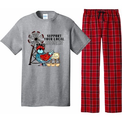 Support Your Local Egg Dealers Pajama Set