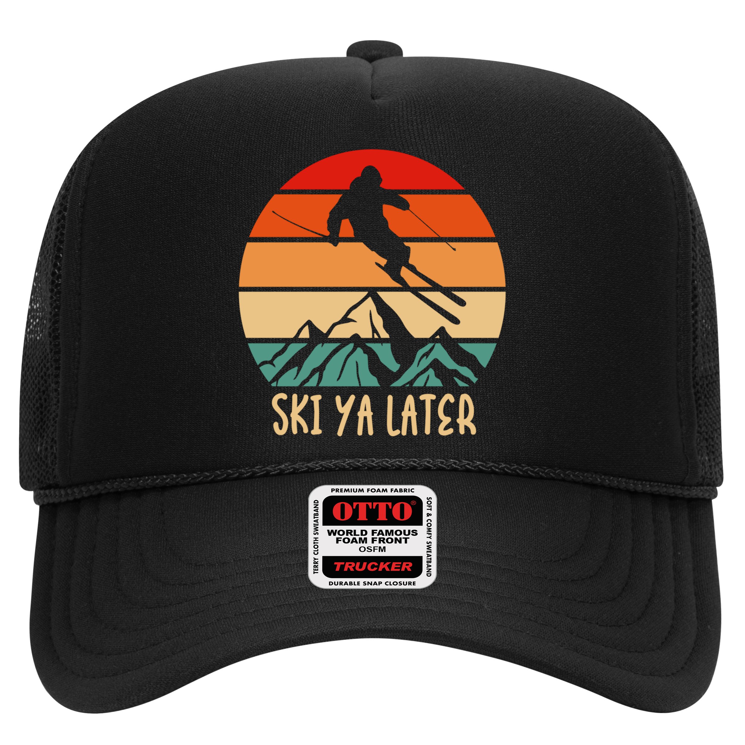 Ski Ya Later Winter Sports Snow Lover Skiing Gift Hat