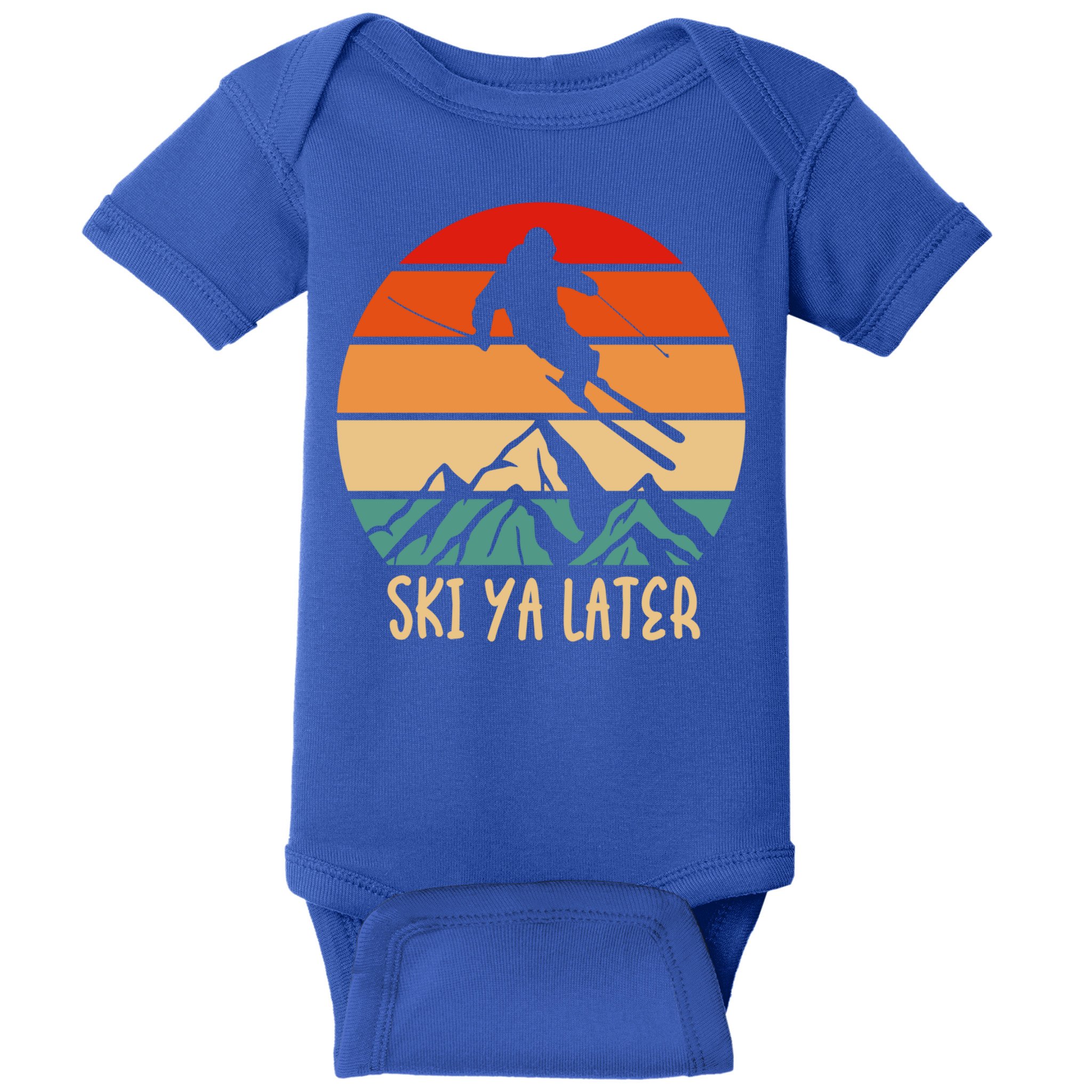 Ski Ya Later Winter Sports Snow Lover Skiing Gift Baby Bodysuit