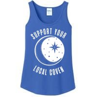 Support Your Local Coven Moon Wiccan Witch Pagan Meaningful Gift Ladies Essential Tank