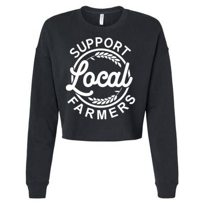 Support Your Local Farmer Grain Gift Cropped Pullover Crew