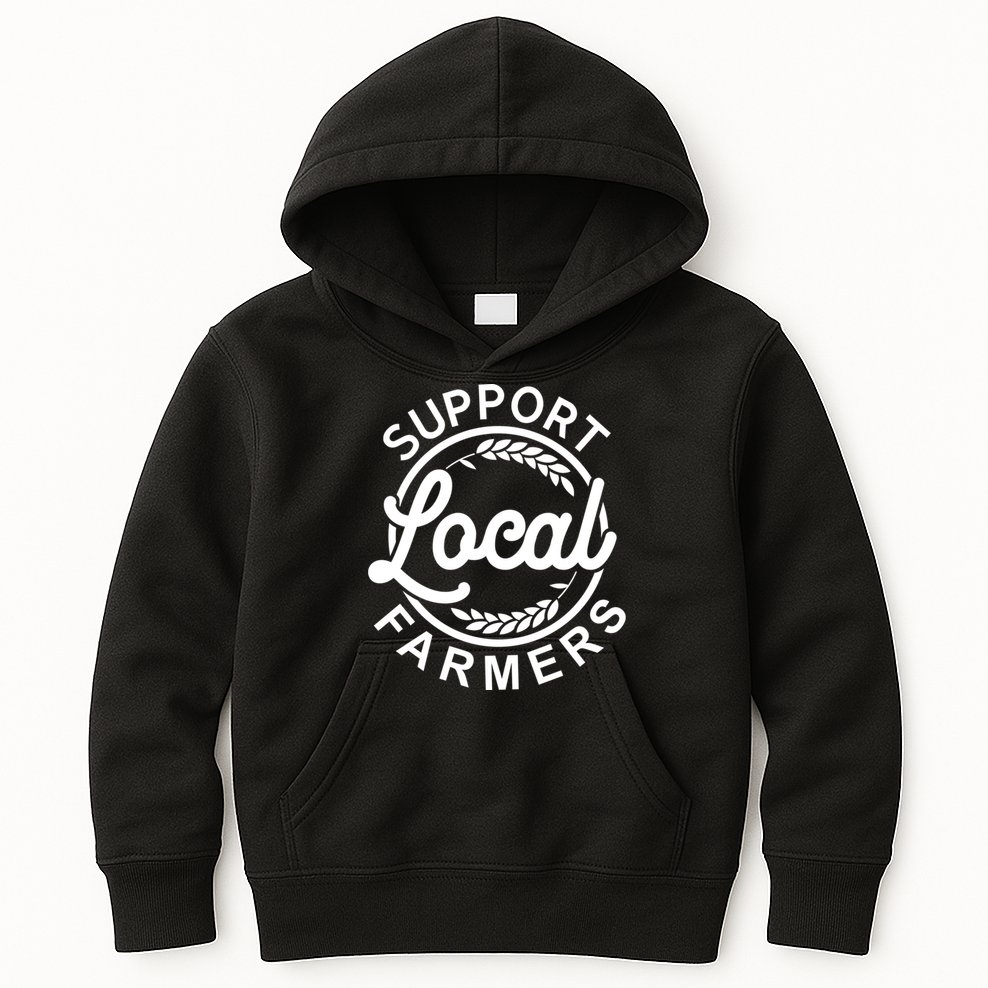 Support Your Local Farmer Grain Gift Kids Hoodie