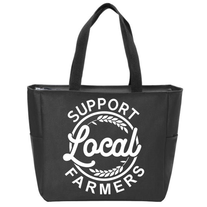 Support Your Local Farmer Grain Gift Zip Tote Bag