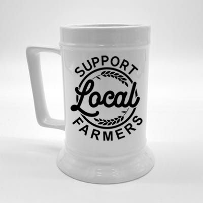 Support Your Local Farmer Grain Gift Beer Stein