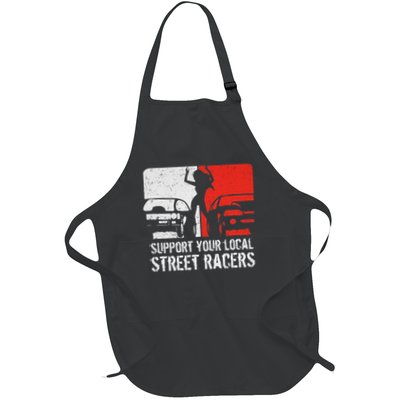 Support Your Local Street Racers Full-Length Apron With Pockets