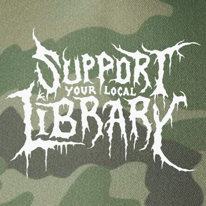 Support Your Local Library Metal Theme Legacy Tie Dye Trucker Hat