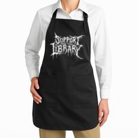Support Your Local Library Metal Theme Apron