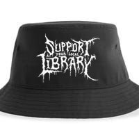 Support Your Local Library Metal Theme Sustainable Bucket Hat