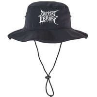 Support Your Local Library Metal Theme Bucket Hat