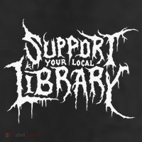 Support Your Local Library Metal Theme Beanie