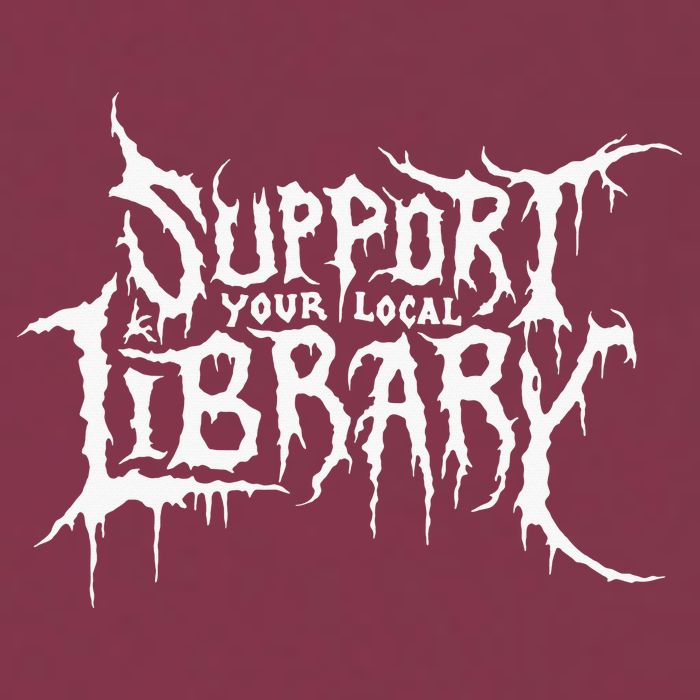 Support Your Local Library Metal Theme 16oz Travel Tumbler