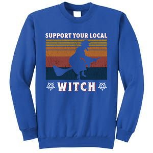 Support Your Local Witch Coven Gift Tall Sweatshirt