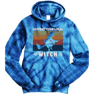 Support Your Local Witch Coven Gift Tie Dye Hoodie