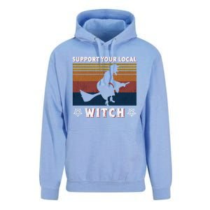 Support Your Local Witch Coven Gift Unisex Surf Hoodie