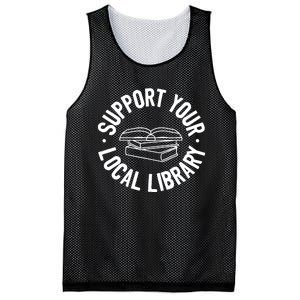 Support Your Local Library Mesh Reversible Basketball Jersey Tank