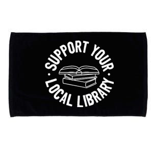 Support Your Local Library Microfiber Hand Towel