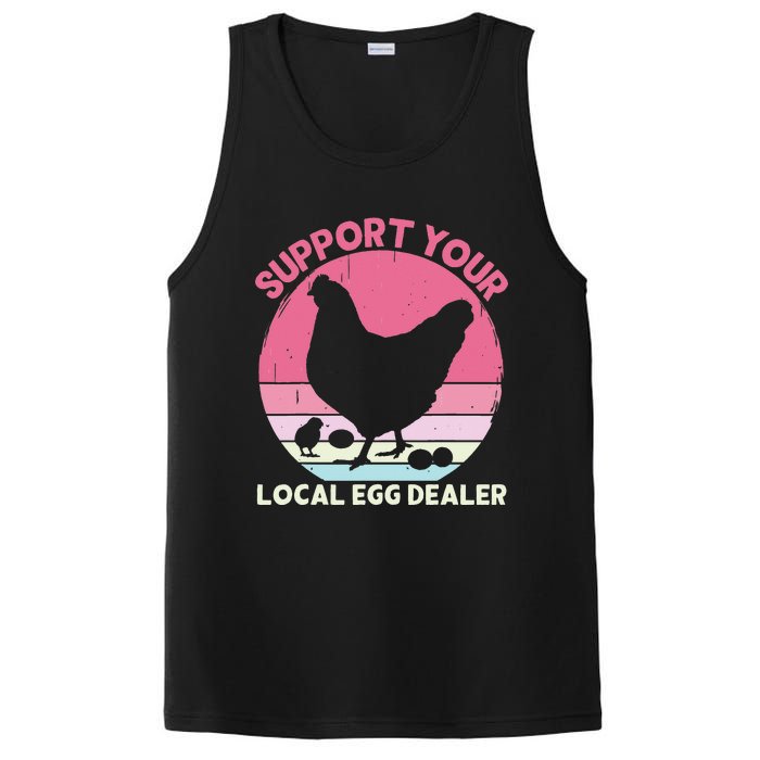 Support Your Local Egg Dealer Farmer Chicken Egg Lover PosiCharge Competitor Tank