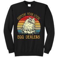 Support Your Local Egg Dealers Farmers Funny Chicken Lover Sweatshirt