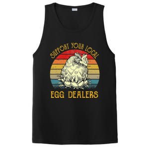 Support Your Local Egg Dealers Farmers Funny Chicken Lover PosiCharge Competitor Tank