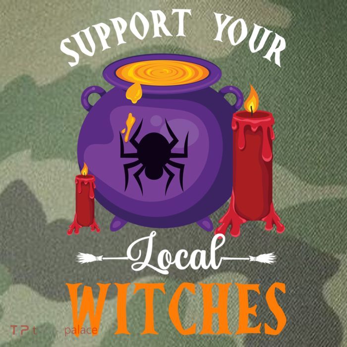 Support Your Local Witches Halloween Wiccan Witchcraft Gift Legacy Tie Dye Trucker Hat