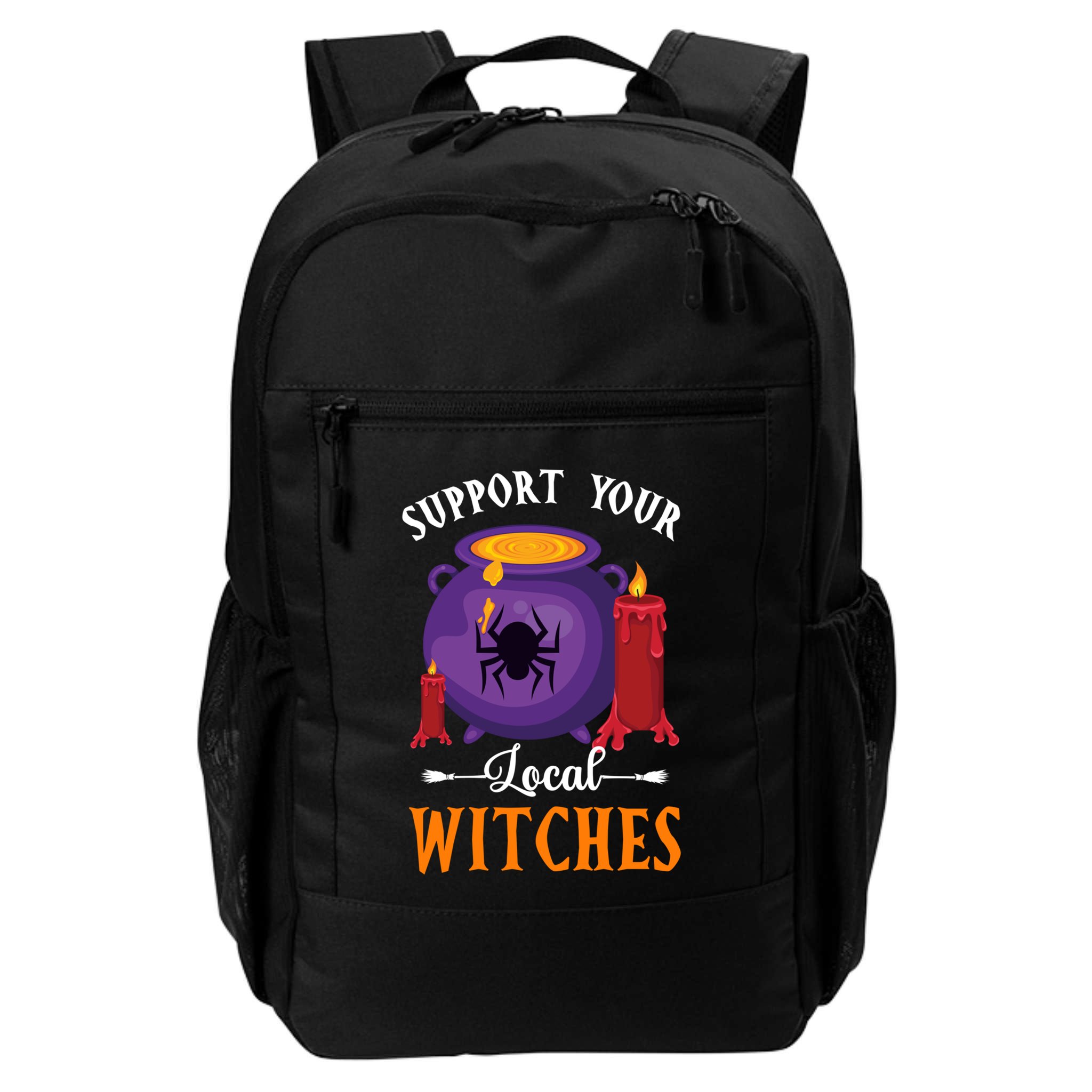 Support Your Local Witches Halloween Wiccan Witchcraft Gift Backpack