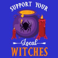 Support Your Local Witches Halloween Wiccan Witchcraft Gift Short Acrylic Beanie