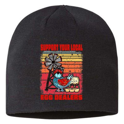 Support Your Local Egg Dealers Sustainable Beanie