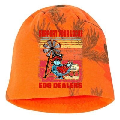 Support Your Local Egg Dealers Kati - Camo Knit Beanie