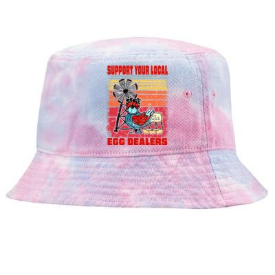 Support Your Local Egg Dealers Tie-Dyed Bucket Hat