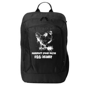 Support your local egg dealer funny Chicken Lover Inflation City Backpack