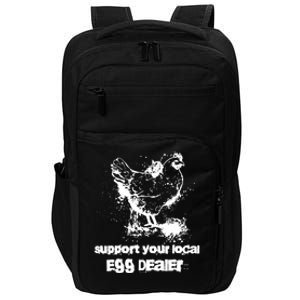 Support your local egg dealer funny Chicken Lover Inflation Impact Tech Backpack