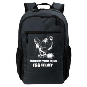 Support your local egg dealer funny Chicken Lover Inflation Daily Commute Backpack