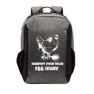 Support your local egg dealer funny Chicken Lover Inflation Vector Backpack