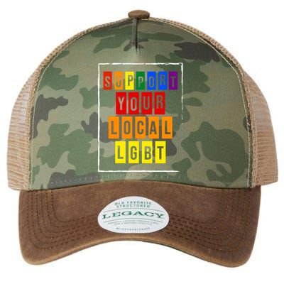 Support Your Local Lgbt Legacy Tie Dye Trucker Hat