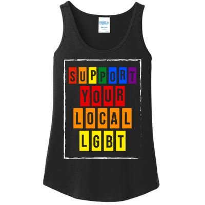 Support Your Local Lgbt Ladies Essential Tank