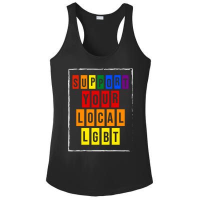 Support Your Local Lgbt Ladies PosiCharge Competitor Racerback Tank