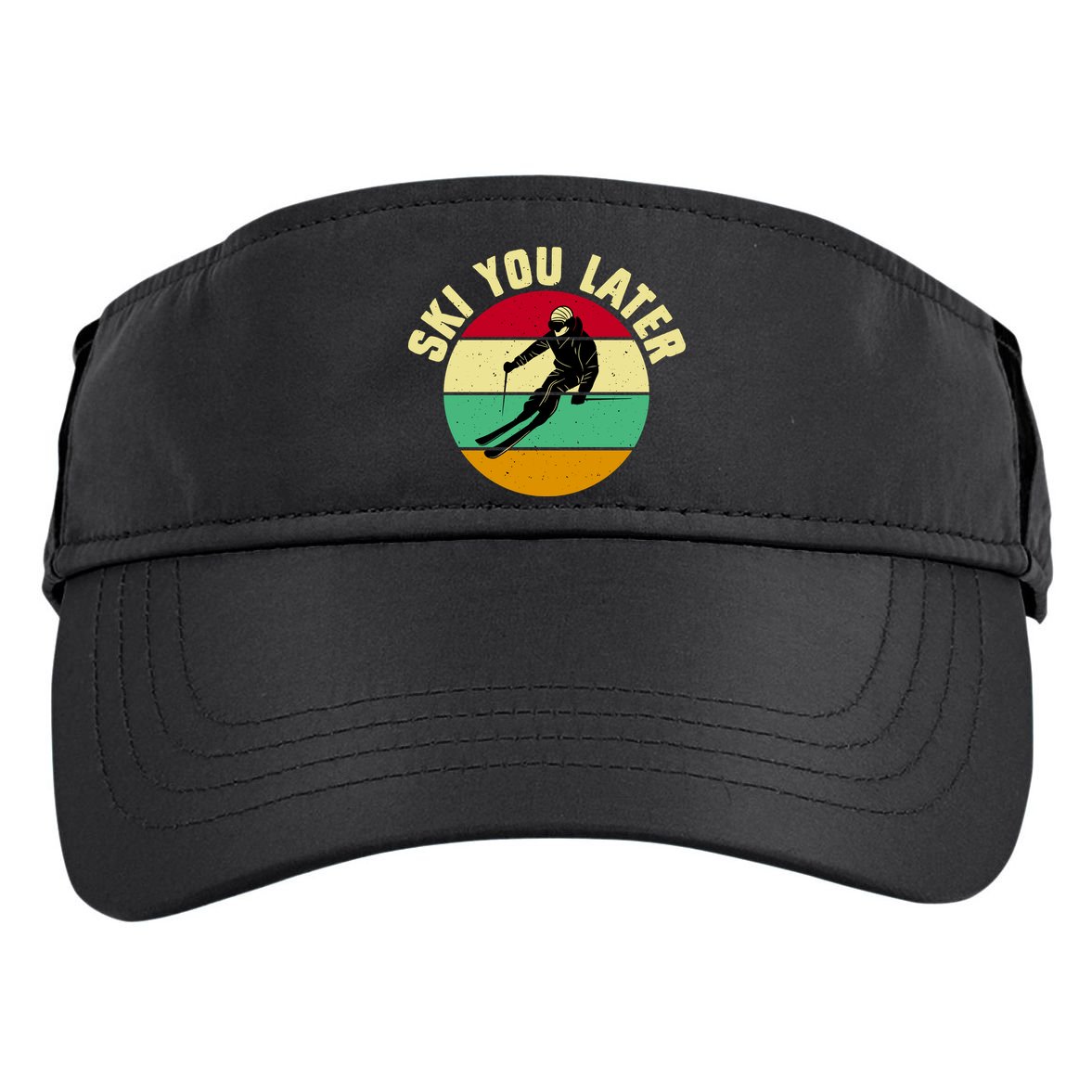 Ski You Later Funny Skiing Adult Drive Performance Visor